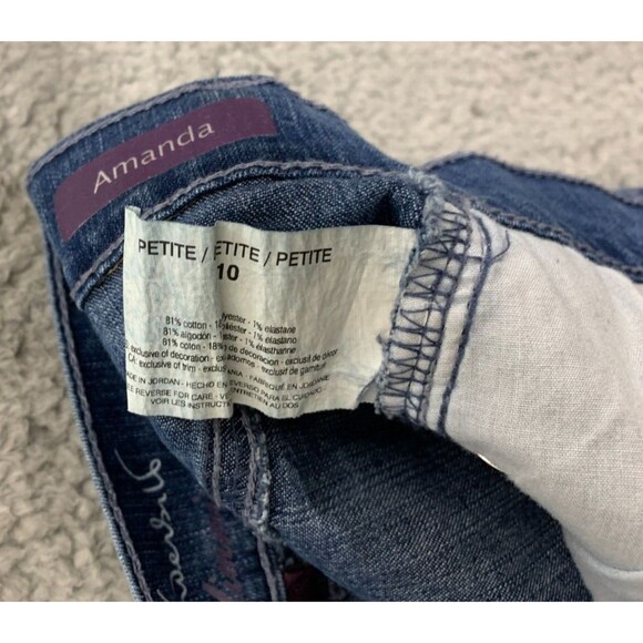 Gloria Vanderbilt American Slimming Effect Amanda Petite 10 Denim Jean Capris - Picture 10 of 15